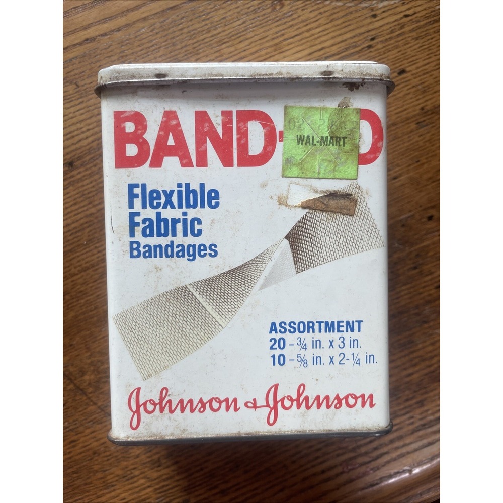 Vintage Johnson &‎ Johnson Band-Aid Metal Tin